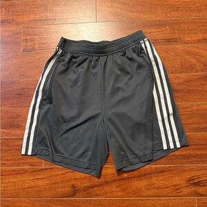 adidas Men's Gray and White Athletic Shorts